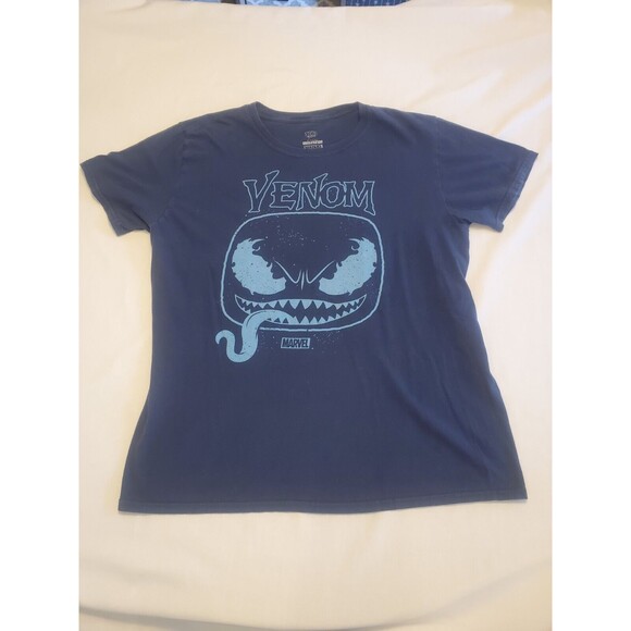 Funko Pop L Shirt Marvel Collector Corps Sept 2018 Venom Box Spiderman Blue - Picture 1 of 3